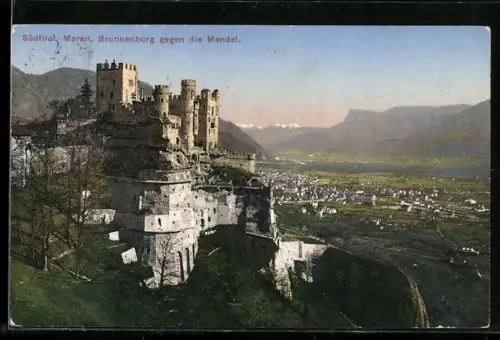 AK Meran, Brunnenburg gegen die Mendel