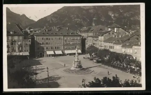 AK Salò, Teilansicht mit Gebirgspanorama