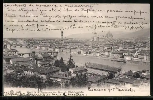 AK Firenze, Panorama dal Piazzale Michelangiolo