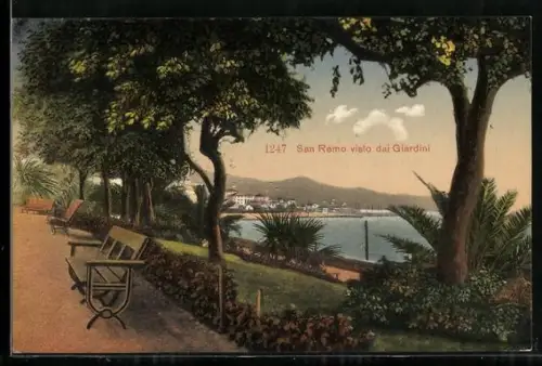 AK San Remo, Visto dai Giardini