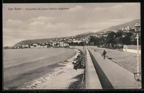 AK San Remo, Panorama dal Corso Federico Guglielmo