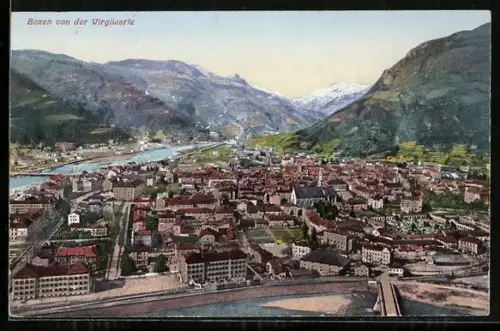 AK Bozen, Teilansicht von der Virglwarte gesehen