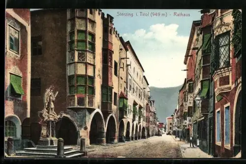 AK Sterzing i. Tirol, Partie am Rathaus