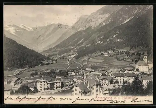 AK Gossensass, Panorama mit dem Pflerschtal