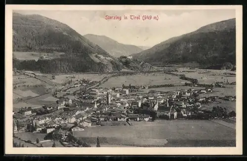 AK Sterzing in Tirol, Ortsansicht aus der Vogelschau