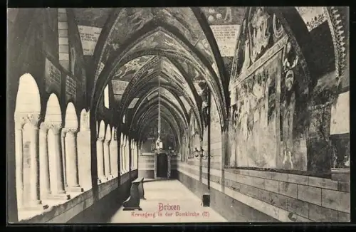 AK Brixen, Kreuzgang in der Domkirche