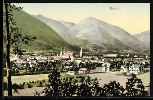 AK Brixen, Teilansicht aus der Vogelschau