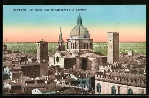 AK Mantova, Panorama visto dal Campanile di S. Barbara