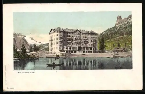AK Misurina-See, Hotel am Ufer