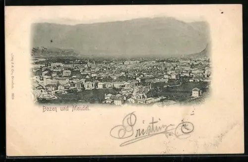 AK Bozen, Panorama mit Mendel