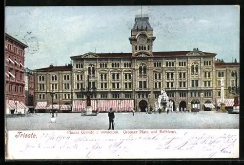 AK Trieste, Piazza Grande e municipio
