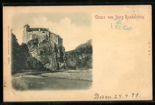 AK Runkelstein, Blick auf die Burg