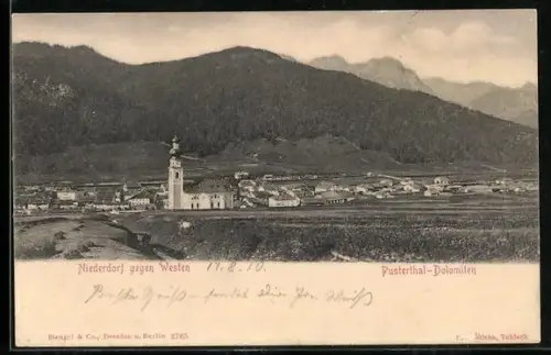 AK Niederdorf, Ansicht gegen Westen