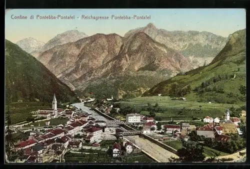 AK Pontebba-Pontafel, Blick auf die Grenze