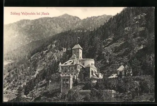 AK Mauls, Ansicht von Schloss Welfenstein