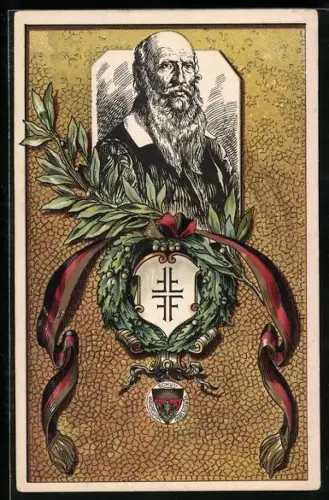 AK Portrait des Pädagogen Friedrich Ludwig Jahn, Deutscher Schulverein