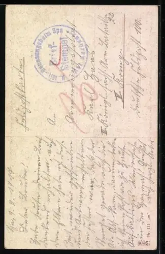 Künstler-AK Der Regimentsschneider