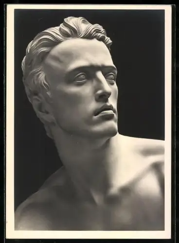 Künstler-AK Arno Breker: Skulptur Kopf der Berufung