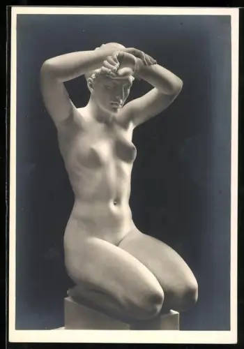 Künstler-AK Arno Breker: Ansicht der Skulptur Die Kniende