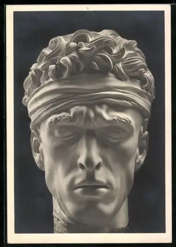 Künstler-AK Arno Breker: Plastik Ausschnitt Verwundeter