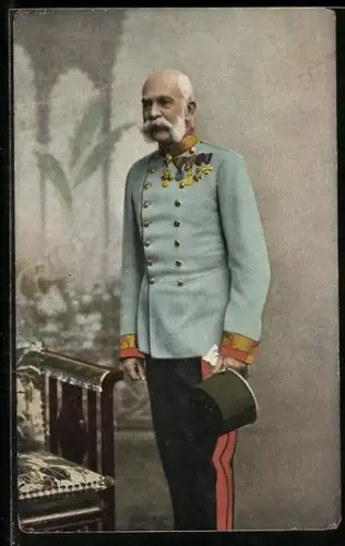 AK Kaiser Franz Josef I. von Österreich in Uniform