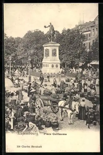 AK Luxembourg, Place Guillaume, jour de marché