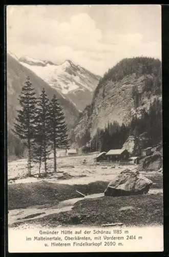 AK Gmünder Hütte auf der Schönau im Malteinertale