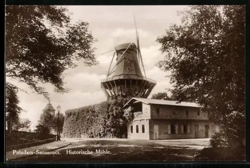 AK Potsdam-Sanssouci, Historische Windmühle