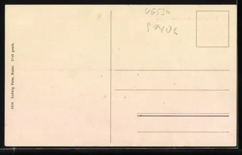 AK Ruine Ehrenfels und der Rhein