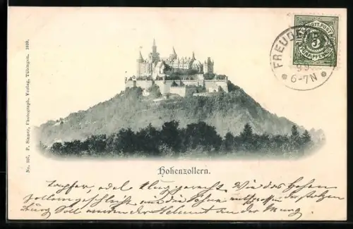 AK Hohenzollern, Blick zur Burg
