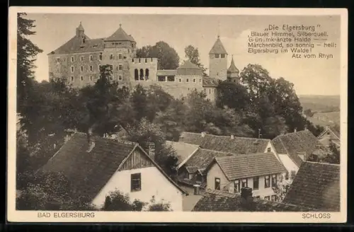 AK Bad Elgersburg, Blick zum Schloss