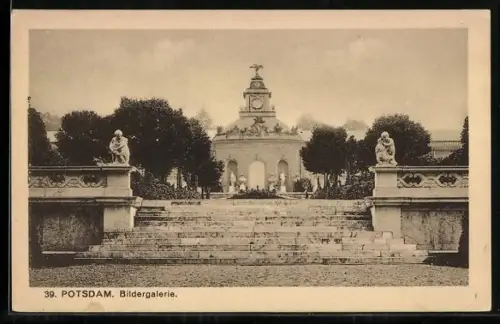 AK Potsdam, Sanssouci, Bildergalerie
