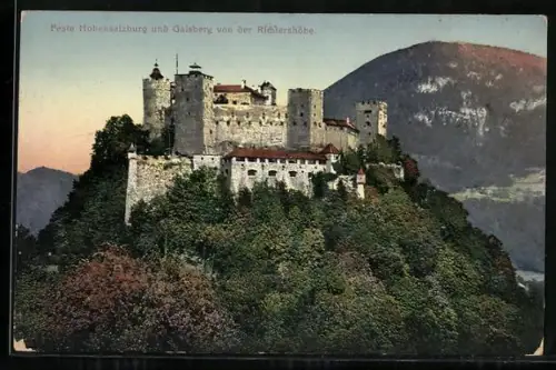 AK Feste Hohensalzburg ung Gaisberg von der Richtershöhe