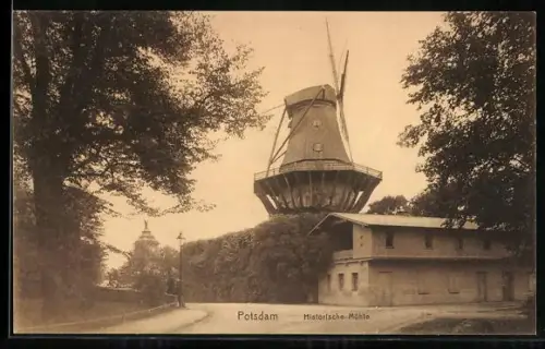 AK Potsdam, historische Mühle