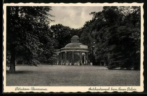 AK Potsdam-Sanssouci, Antikentempel beim Neuen Palais