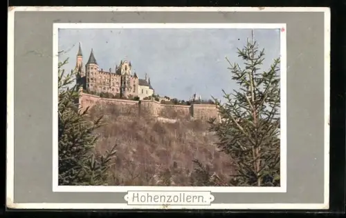AK Hochenzollern, Blick zum Schloss