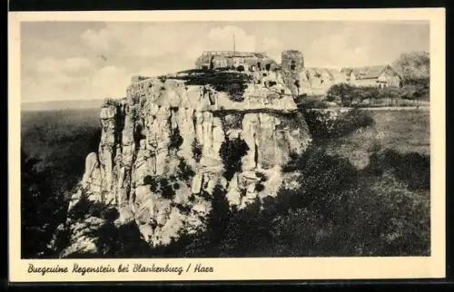 AK Blankenburg /Harz, Burgruine Regenstein