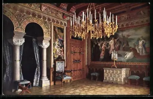 AK Schloss Neuschwanstein, Wohnzimmer
