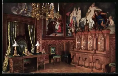 AK Schloss Neuschwanstein, Arbeitszimmer
