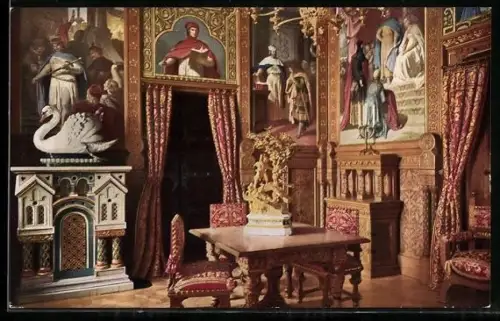 AK Speisezimmer im Schloss Neuschwanstein