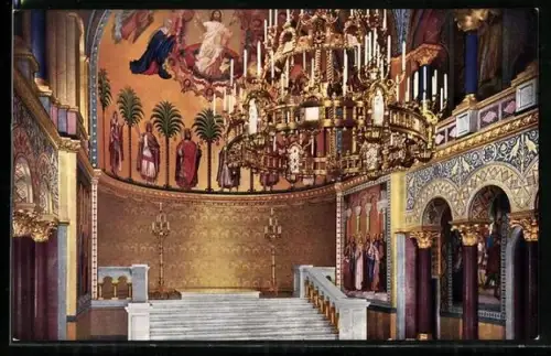 AK Neuschwanstein, Thronsaal im Schloss