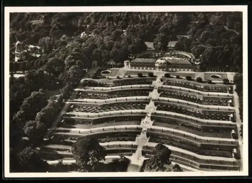 AK Potsdam, Schloss Sanssouci aus der Vogelschau