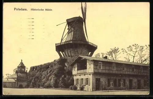 AK Potsdam, Motiv der Hist. Mühle, Windmühle