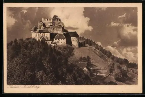 AK Rechberg, Blick auf die Ruine
