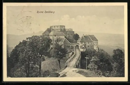 AK Rechberg, Auffahrt zur Ruine