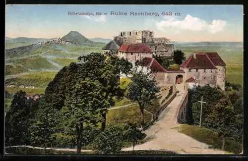 AK Rechberg, Ruine Rechberg mit Hohenstaufen