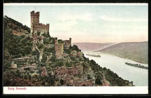 AK Sooneck, Blick auf die Burg