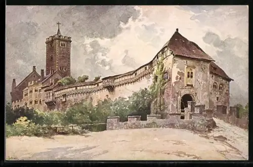 AK Wartburg, Ansicht von Norden