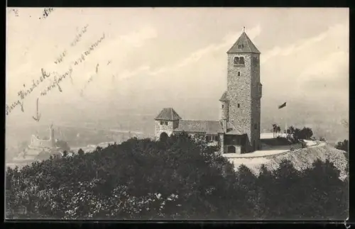 AK Wachenburg, W. SC.-Wachenburg mit Burg Windeck