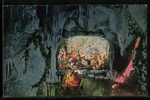 AK Kgl. Schloss Linderhof, Blaue Grotte